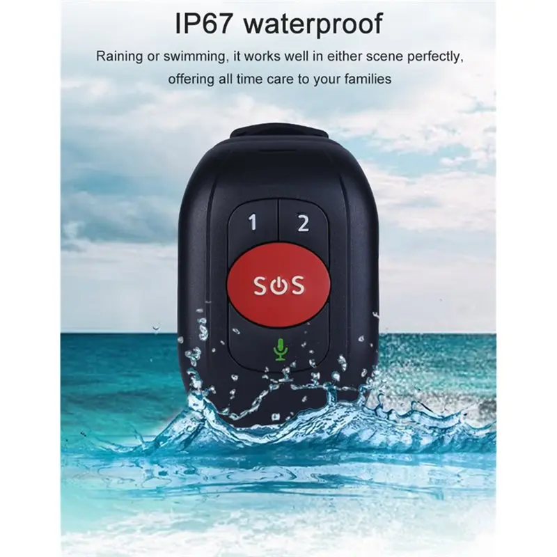 ^Arrival SOS Urgent Call 4G LTE GPS Tracker Smart Watch Bracelet Temperature Sensor Fall Detection For The Elderly