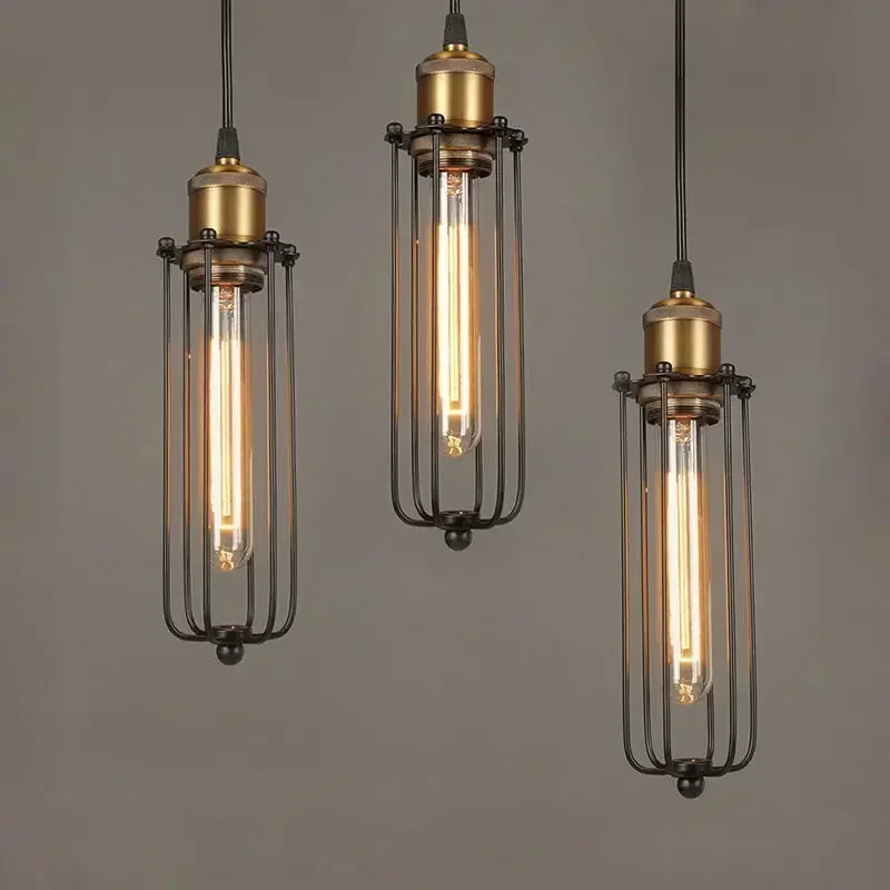 Industrial Pendant Lights Vintage Edison Lamps Loft Light Iron Lampara Colgante De Techo Design Lamp Home Lighting Industrial