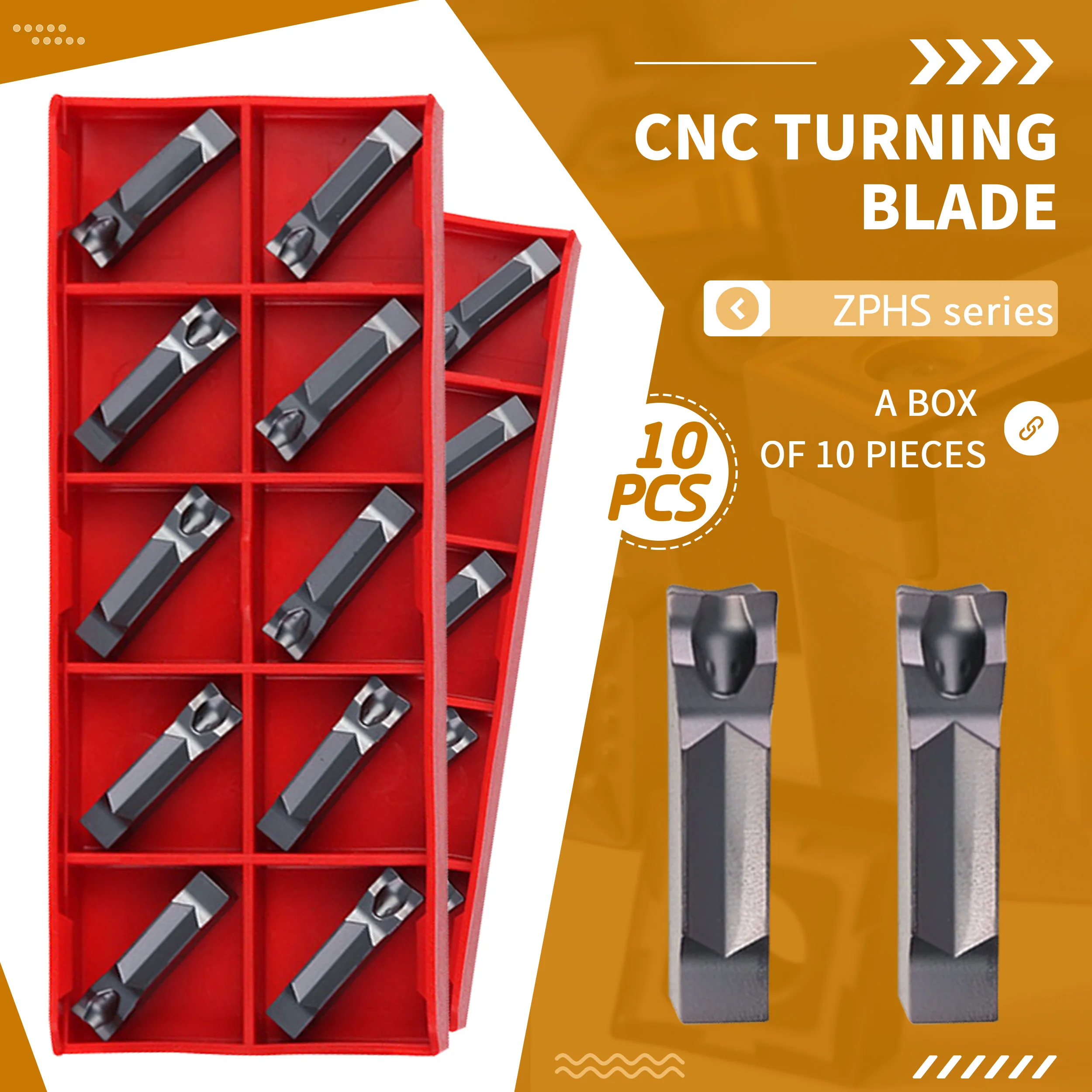 ZPFS0302-MG ZPGS0402-MG ZPHS0503-MG YBG202 YBG302 High Quality Grooving Carbide Inserts CNC Lathe Tools Slotting Turning Blades