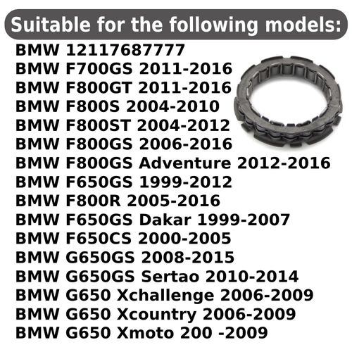 Imagen 2 del producto Rodamiento de embrague de arranque de motocicleta para BMW F700GS G650 Xmoto Xcountry G650GS F800R F650GS F800GS Adventure F800ST BMW 12117687777