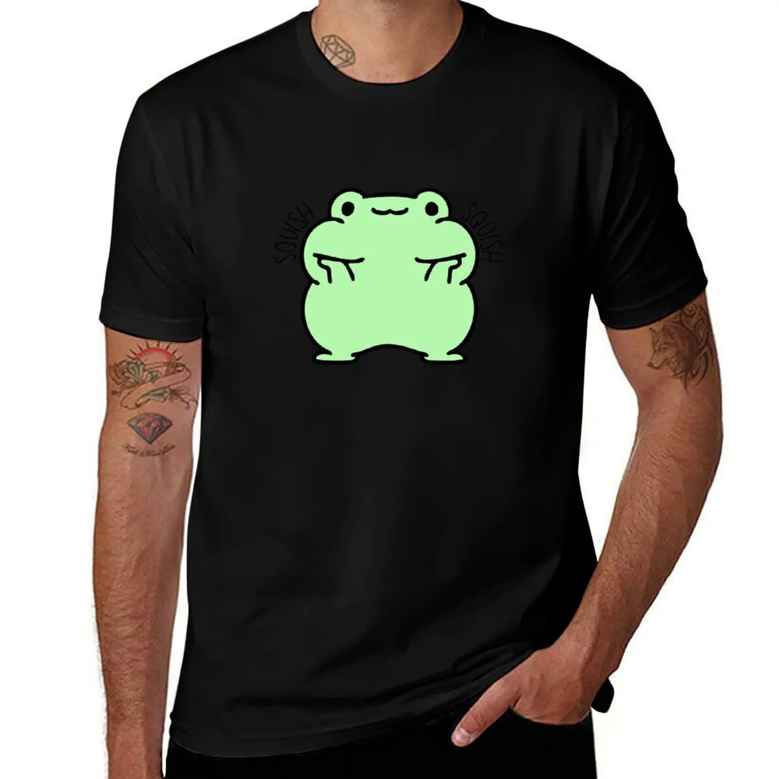 

Squish Squish Chubby Cheek Froggy T-Shirt Plus Size Everyday Tee Shirt