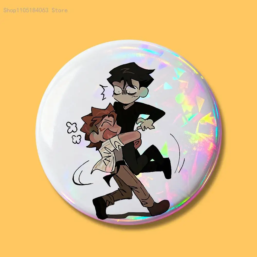 

Vincent Rody Dead P-Plate Enamel Pin Tinplate Round Brooch Cosplay Nijigen Otaku Culture Badges 58mm 44mm 32mm 75mm 25mm