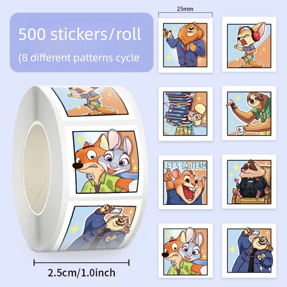 Adesivo Zootopia Nick Wilde Judy Hopps Gary Decorazione fai da te Skateboard Laptop Bagagli Adesivo per telefono moto Decalcomanie Giocattolo regalo