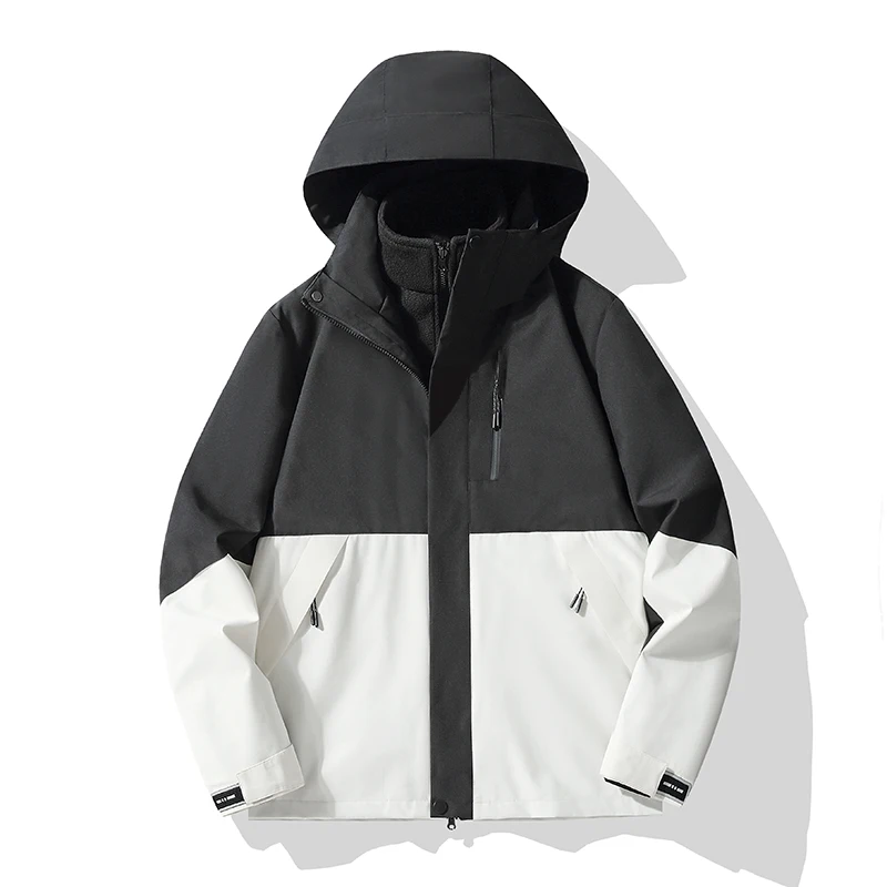 

Unisex Outdoor Sports 3 In 1 Jacket Autumn Winter Warm Inner Lining Windproof Coat Men/Women Fashion Waterproof Outerwear
