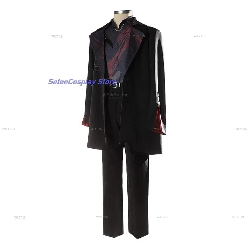 CySylus Cosplay Game Love And Deepspace Costume Suit Coat Red Shirts Pants Uniform Qinche Halloween Christmas Mens Roleplay Part