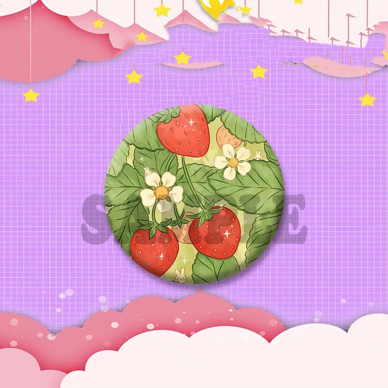 Niedliche Lustige Obst-Querschnitt-Brosche Erdbeere Tomate Cartoon-Anstecknadel Taschen- und Schuh-Ornamente Handgemachter Schmuck Accessoires Geschenk – Detail 6