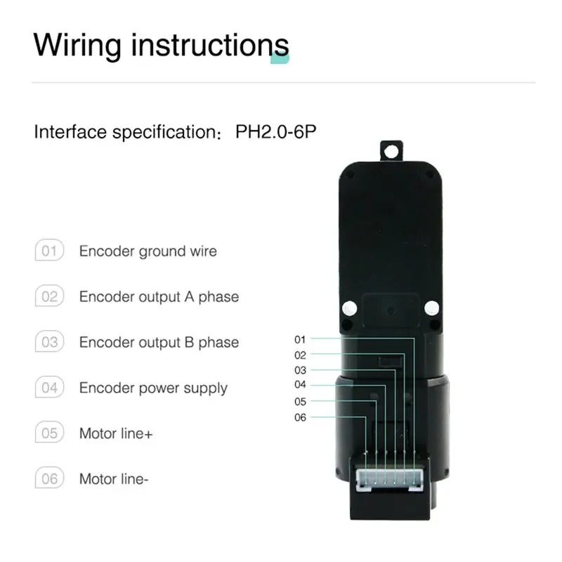 Gift For Her Gear Reduced Motor With Encoder Single Dual Shaft 1:45 For DIY Smart Robot Car Motor