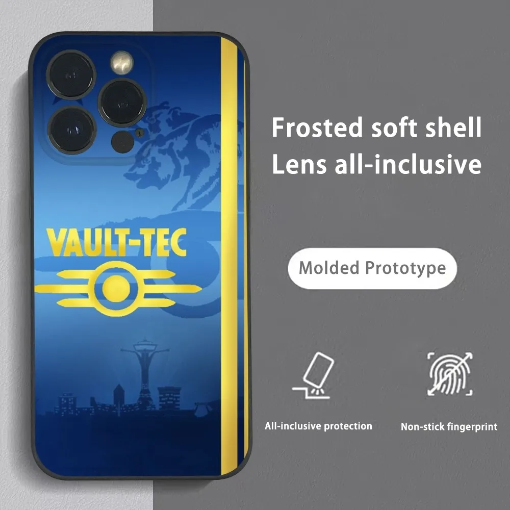 F-Fallout S-Series 4 Phone Case For iPhone 16 15 14 13 12 11 Pro Max Plus Mini Frosted Soft Shell Funda