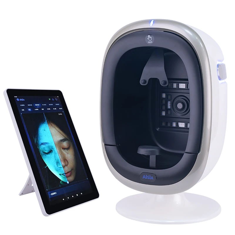 LED Photon Skin Detector To Ddetect Skin Moisture Oil Spots Blackhead Age And Give The Skin Beauty Care Lesen Beauty Skin Care