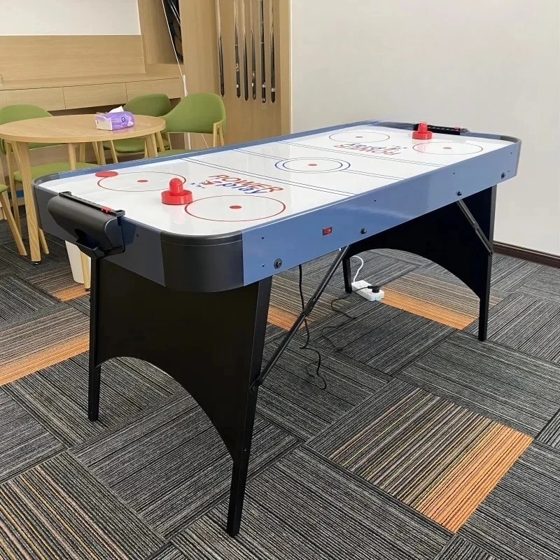 A  Ice Hockey Table Folding Home 1.5m Air Hockey Solid Wood Legs