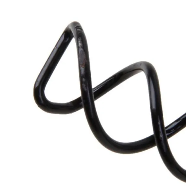 

8pcs Spiral Hairpins Durable Alloy Metal Material Flexible Clips for Long Hair Easy to Use Black Color Bobby Pins