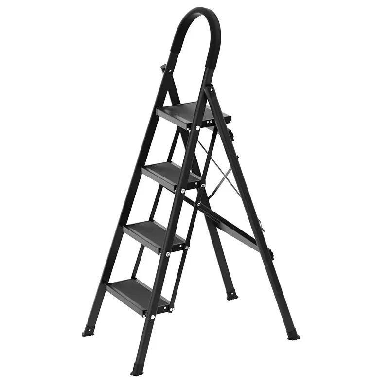 

Folding ladder Thickened household indoor multi-functional aluminum alloy lightweight herringbone ladder