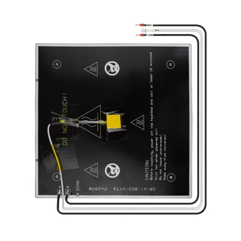 AT82-K1 Hotbed Plate 24V 280W 235X235mm Replacement Part For Creality K1 3D Printer Heat Distribution