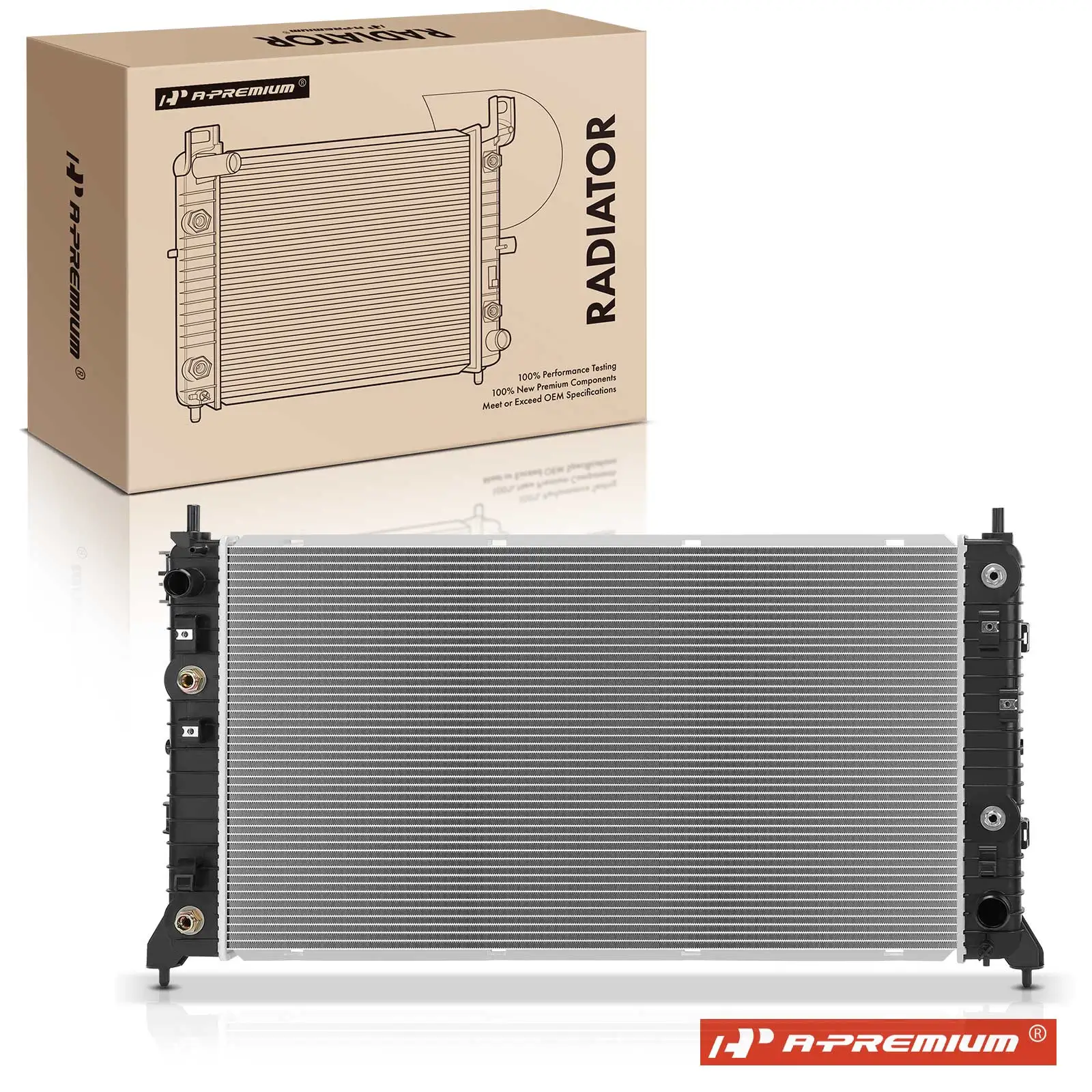 A-Premium Radiator with Trans Oil Cooler for Chevrolet Silverado 1500 2019-2021 GMC Sierra 1500 2019-2021