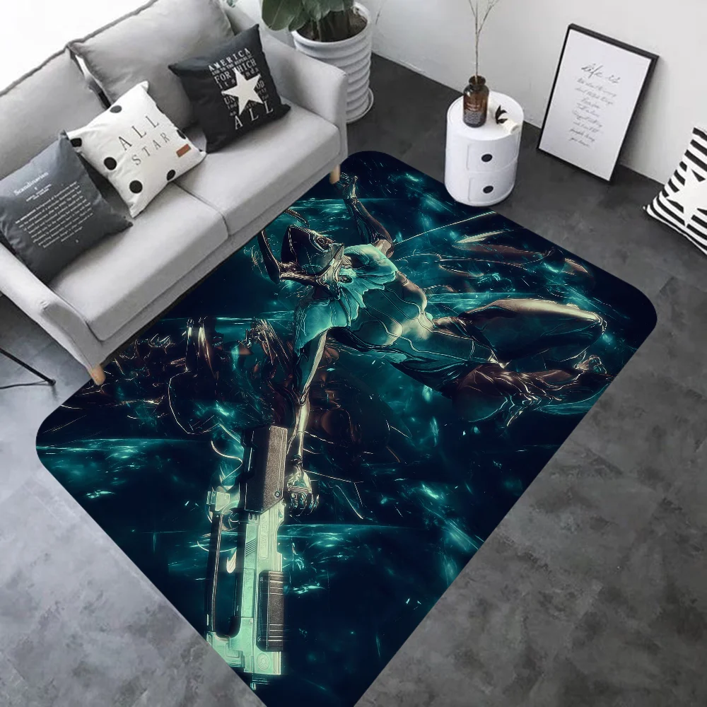 Warframe Floor Mat Retro Multiple Choice Living Room Kitchen Rug Non-Slip Modern Home Decor