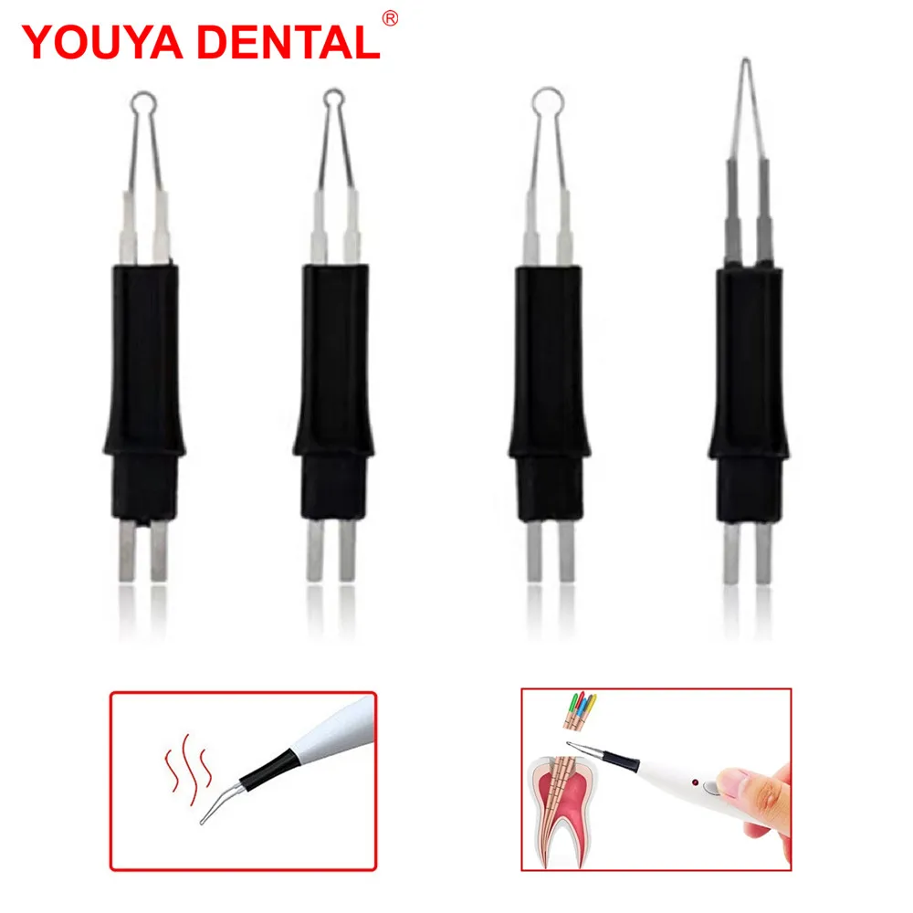 4pcs/pack Dental Gutta Percha Cutter Tips Dentist Tools Gutta Percha Point Heating Cutter Nozzles   Oral Hygiene Teeth Whitening