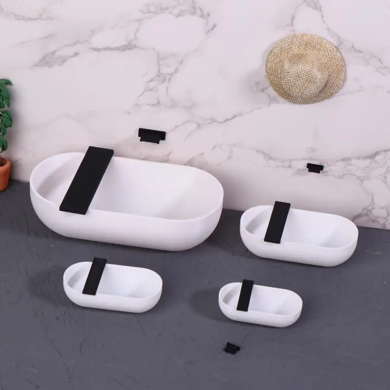 1 Set 1/12 Dollhouse 3D Small Bathtub With Storage Capacity Bathtub Model DIY Accessories Miniatures Bathroom Scene Decoration