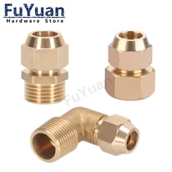 1 pz raccordi per tubi a gomito a 90 gradi in ottone svasato 6mm 8mm 10mm 12mm adattatore connettore strumento di estensione aria condizionata