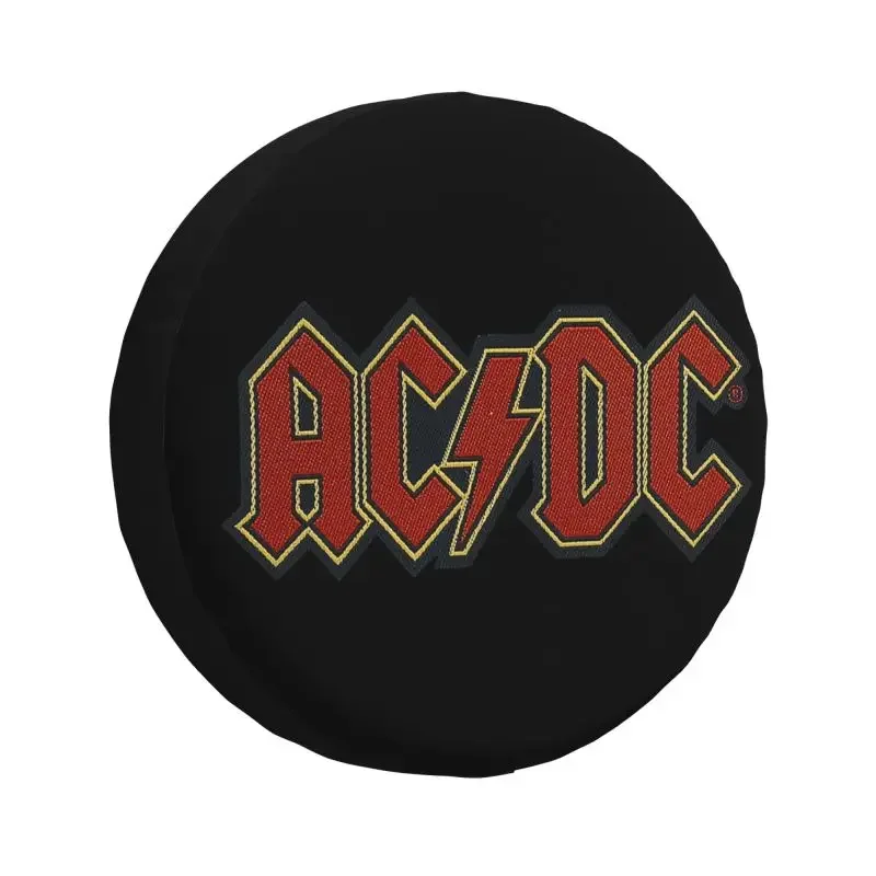 Vintage AC DC Logo Spare Tire Cover for Mitsubishi Pajero Jeep RV SUV 4WD 4x4 Car Wheel Protector Covers 14