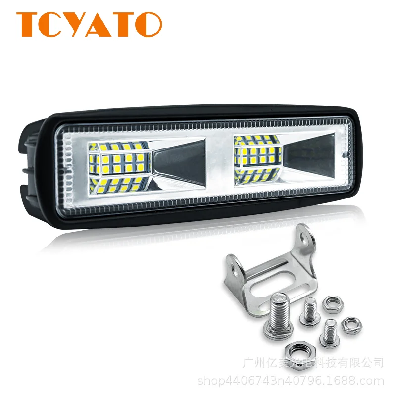 

TCYATO A single-row 48W 16-bead constantly lit and flashing work light for off-road vehicles