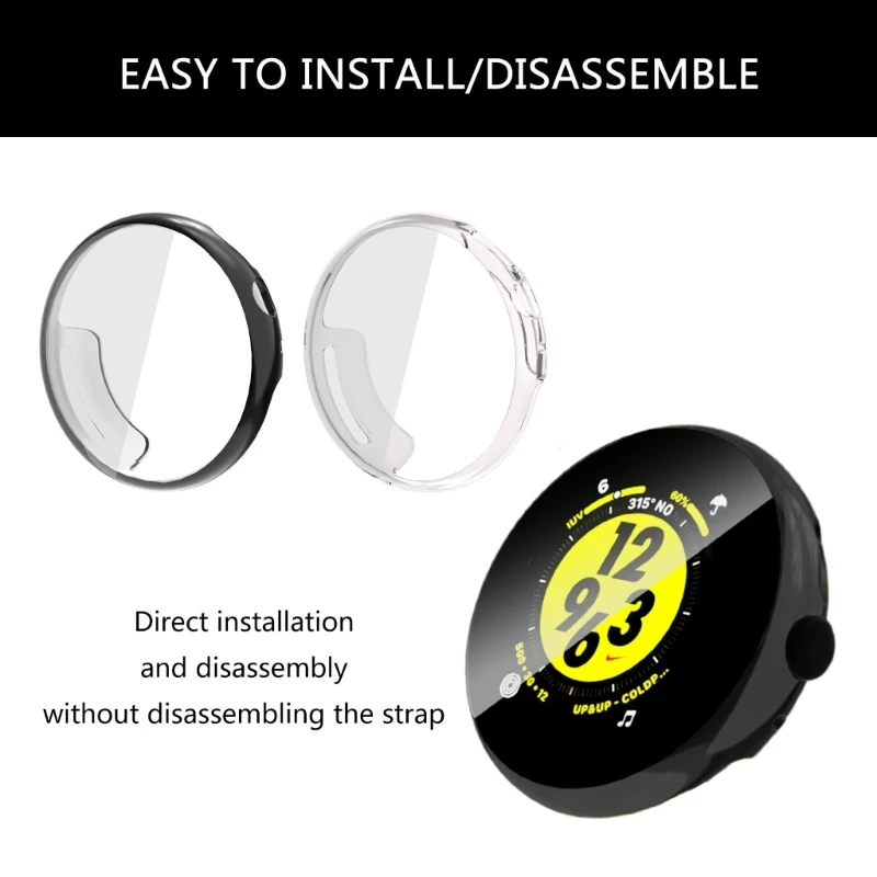 Comprehensive Protective Case Skin For Watch 3 41mm/45mm, TPU Full Coverage Shell Against Scratches Enhancing Durability