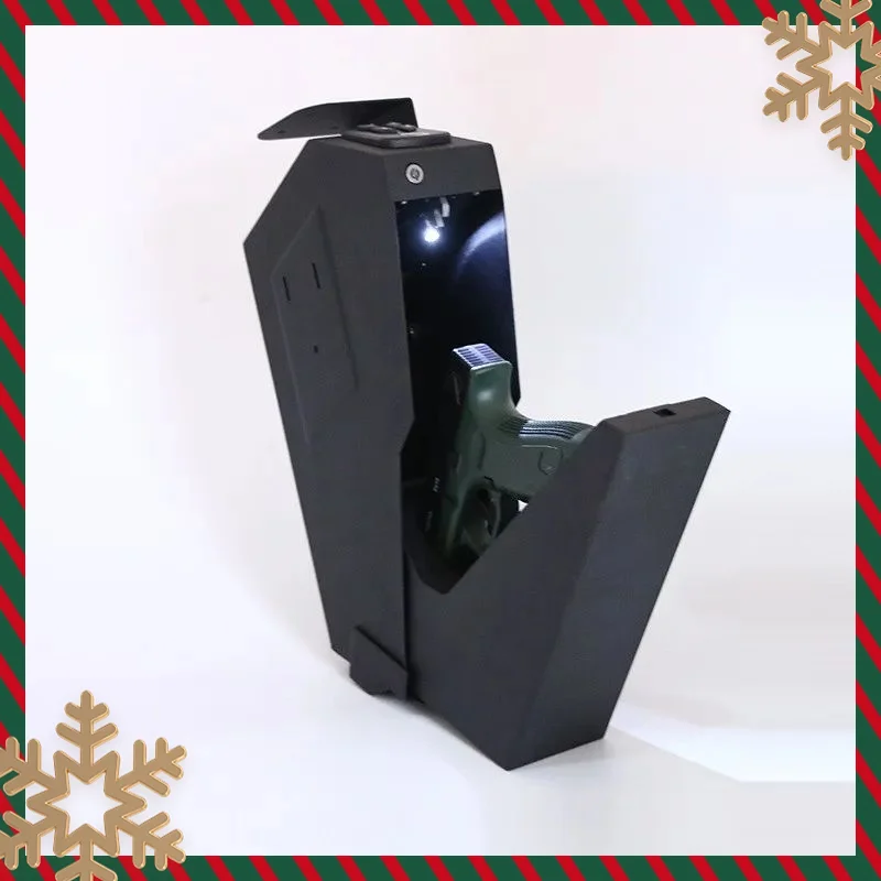 

Security Fingerprint Gun Safes Box Digital Password Safety Hidden Money Cash Box with 3 Ways Fingerprint PIN Code and