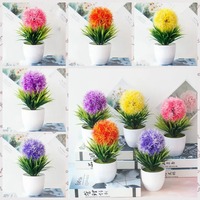 1Pc Artificial Green Plant Bonsai Simulation Plastic Pots Fake Leaf for DIY Home Party Decoration Hotel Garden Decor Fake Bonsai