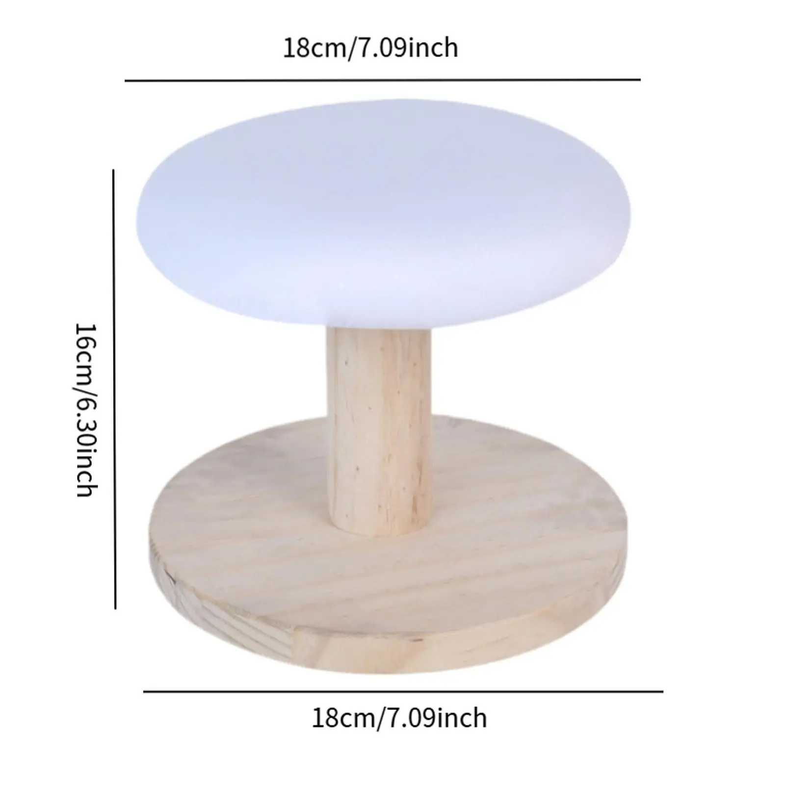 รอบสตูลรีดผ้าReding Padไม้หนาMiniเสริมเครื่องมือโต๊ะรีดผ้าแบบพกพาโต๊ะรีดผ้าสําหรับหัตถกรรมปลอกคอHome
