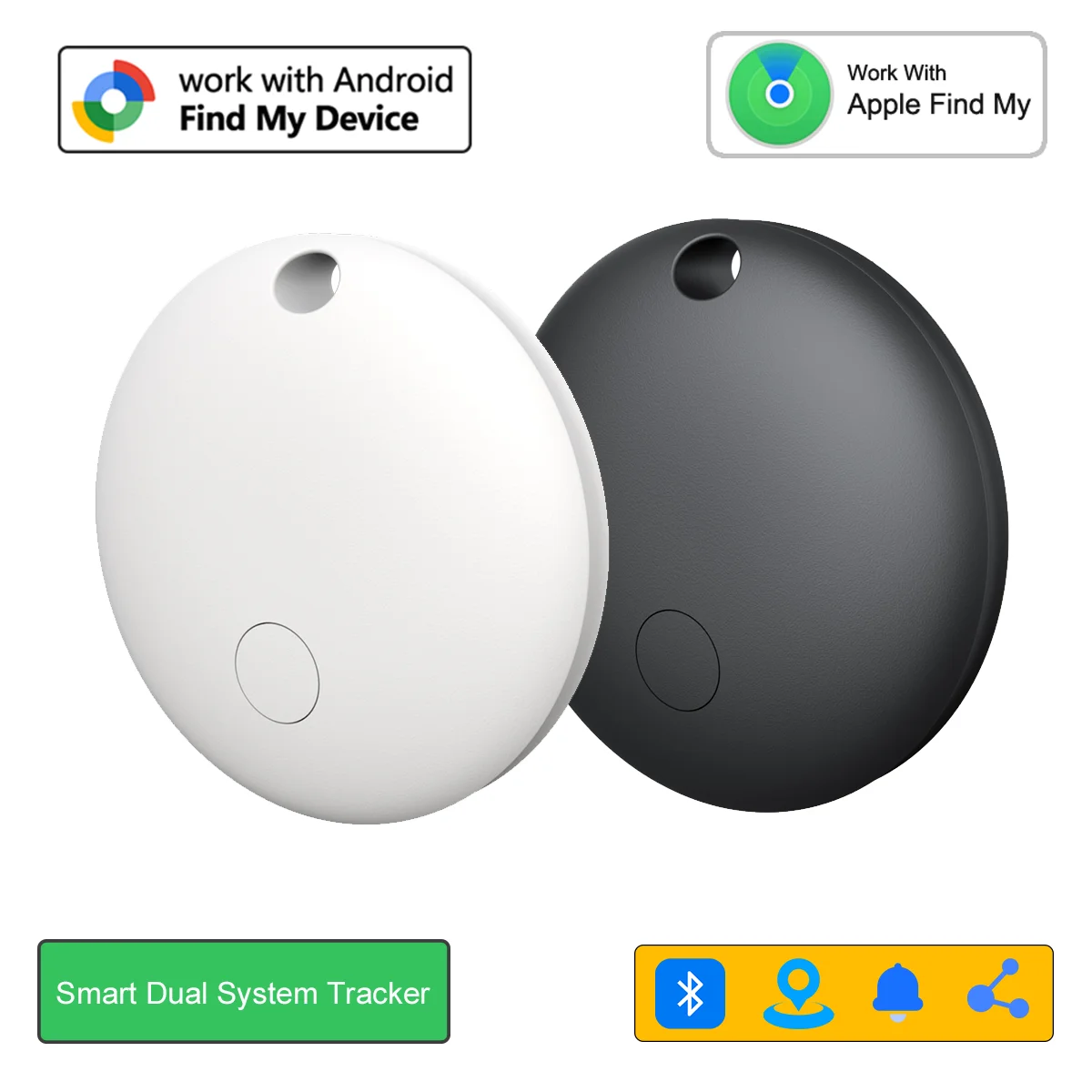 

Smart Tag Tracker For Apple Find My/Android Google Find Hub APP RV key Finder bag Anti-Lost Locator Smart Bluetooth gps Tracker