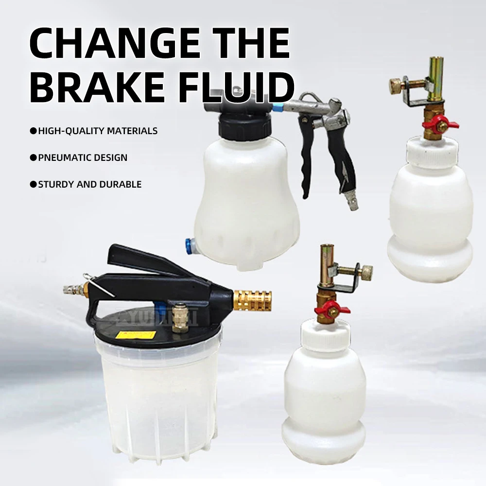 

Brake Fluid Bleeder and Refiller Tool Kit, Pneumatic Oil Fluid Extractor for Car Motorcycle Bike, Vacuum Pump for Brake S
