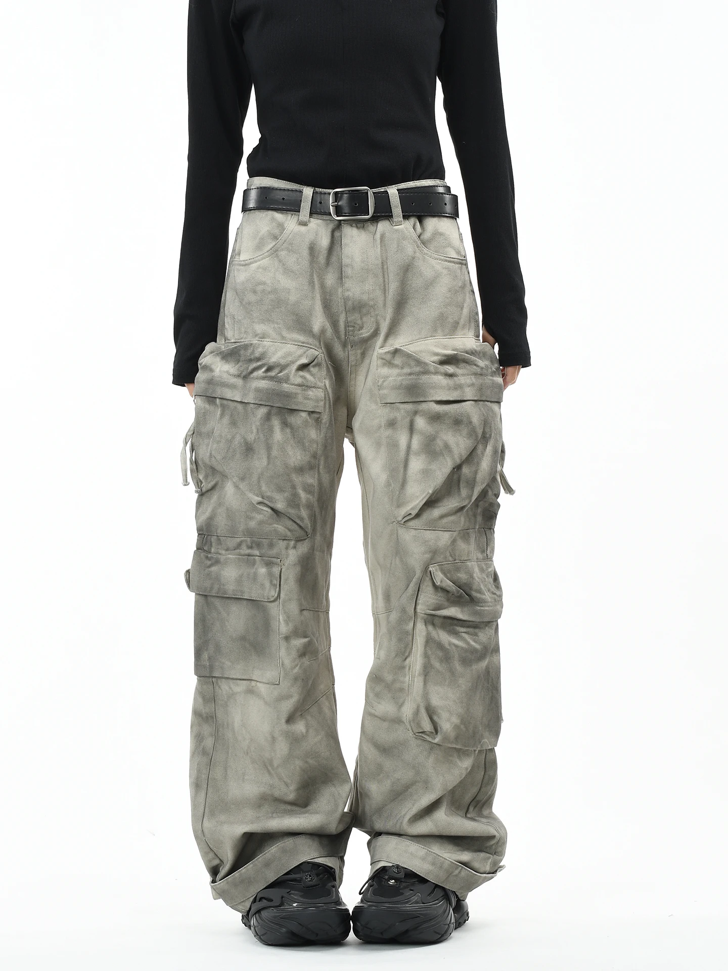 

Мужские рабочие брюки OV Original American Aalyptic Sle Multi-ket: свободные, широкие, длинные, повседневные, из хлопка, джинсовые