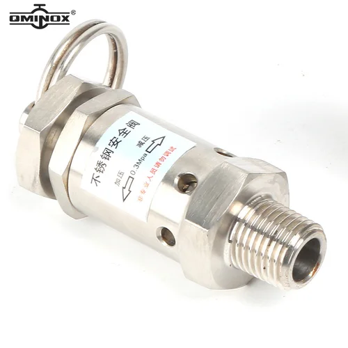 Imagen 2 del producto Válvulas de alivio de presión SS304 1/4 ""1/2"" válvulas de liberación de presión macho 0,5-10Bar mini válvulas de liberación de aire NPT/BSPT grado alimenticio masculino
