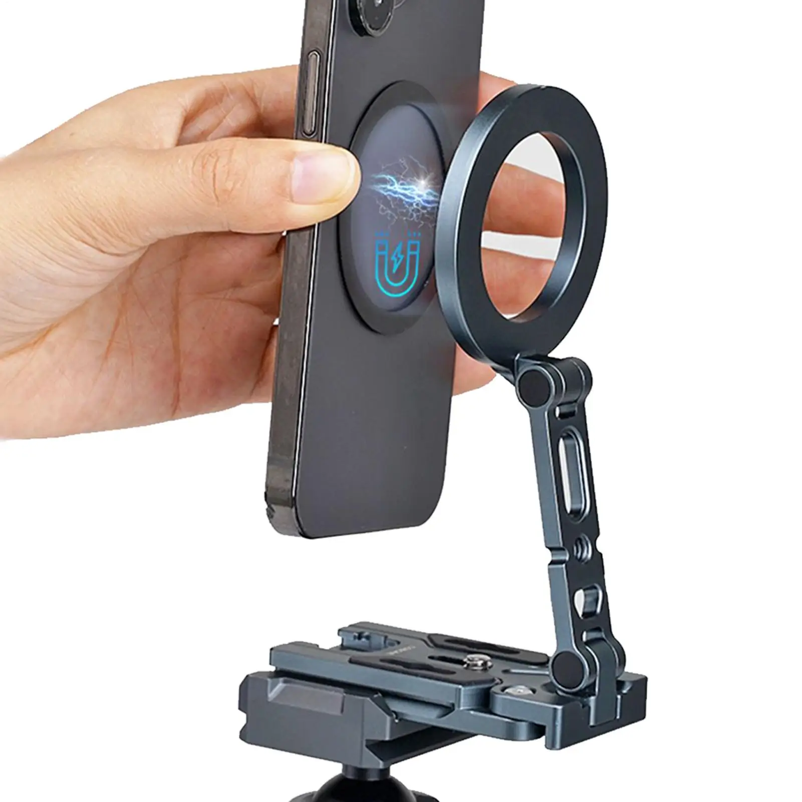 

Магнитный штатив для телефона, складной держатель для сотового телефона для стола, вращение на 360 градусов, кронштейн для мобильного телефона для приключений на открытом воздухе