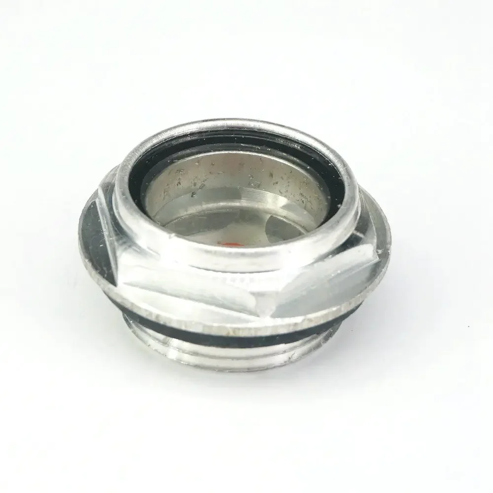 2pcs M33x1.5 M33x2 M36x1.5 M36x2 Metric male Aluminum Oil Level Sight Glass Window Hex Head for air compressor Gearbox