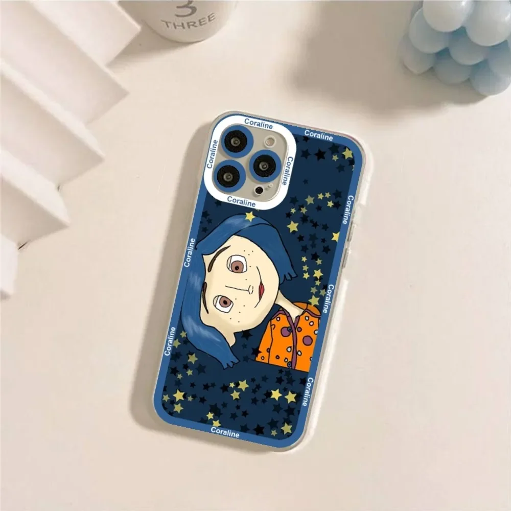 Anime-C-coraline  Phone Case For IPhone 11 12 13 Mini Pro Max 14 Pro Max Iphone15 15promax Case Shell Funda Cover