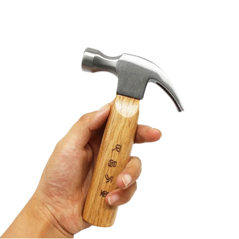 

Mini Multifunctional Claw Hammer Handmade Household Small Hammer Qinggang Wood Construction Hand Tools Carpenter Hammers