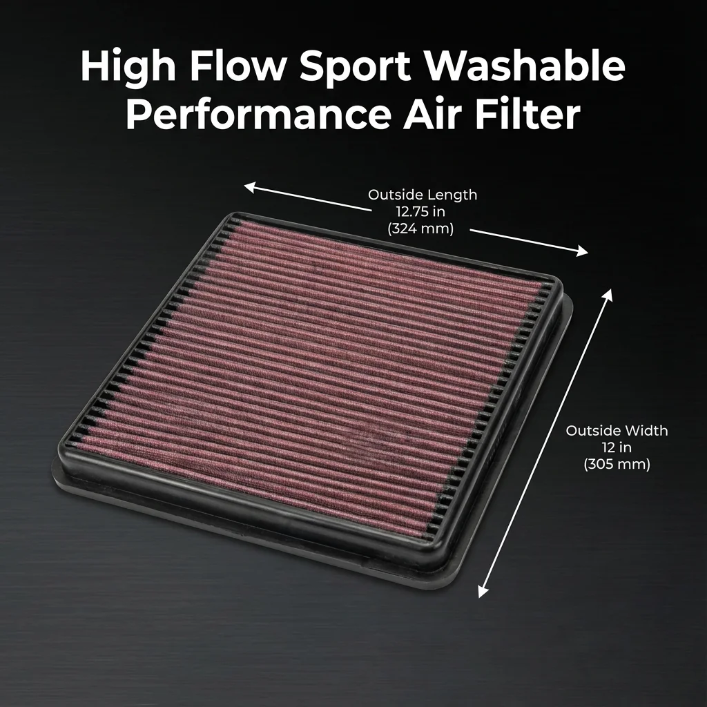 

Спортивный моющийся воздушный фильтр с высокой пропускной способностью для Toyota Land Cruiser 200 J200 Prado 150 4.5 4.6 4.7 5.7 V8 1VD 1UR 3UR 2007-2021