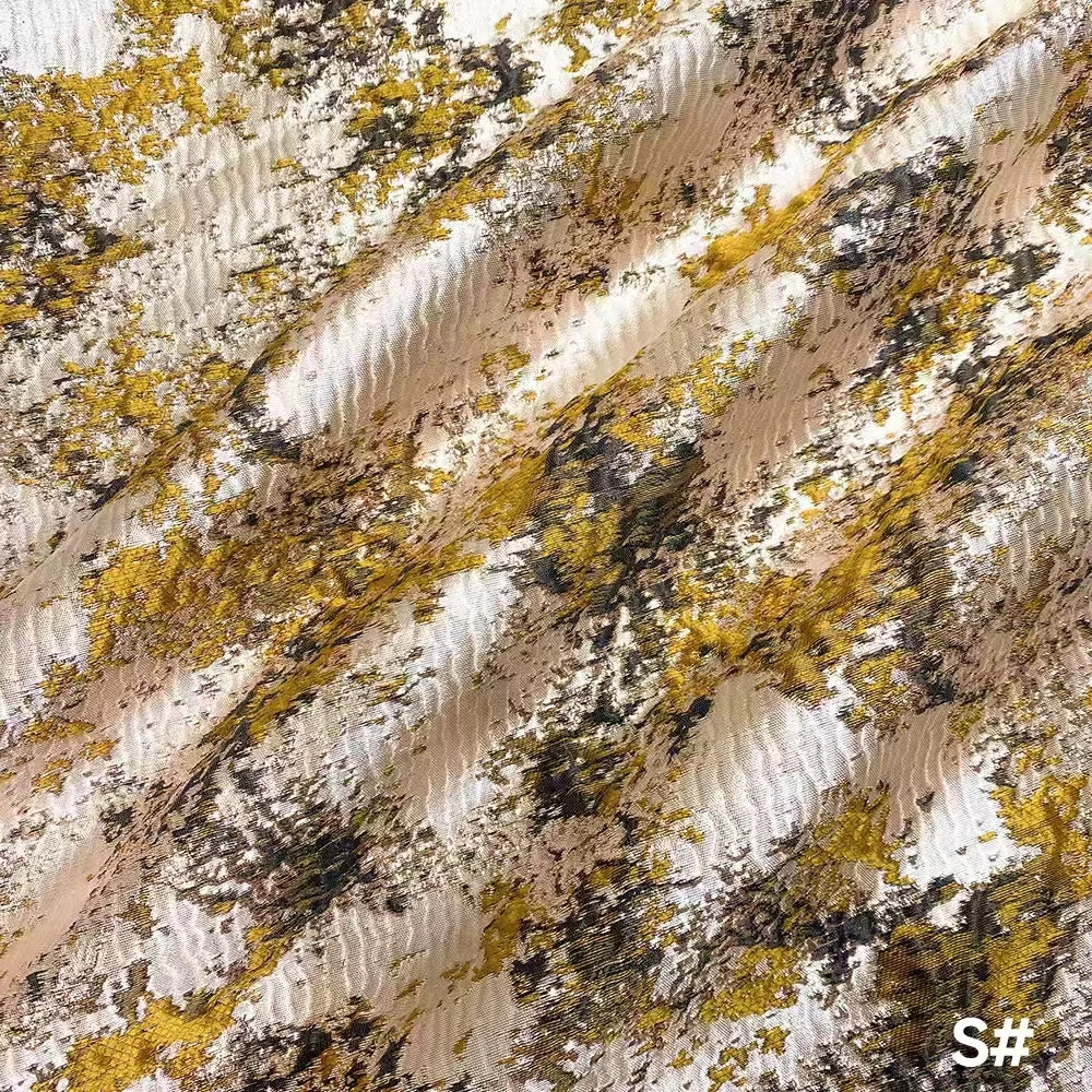 New Style Multi-Color Fabric High Quality Stages Wedding Dress Jacquard Fabric