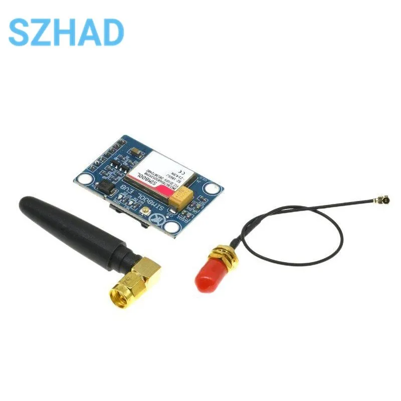 SIM800L V2.0 5V Wireless GSM GPRS MODULE Quad-Band W / Antenna Cable Cap