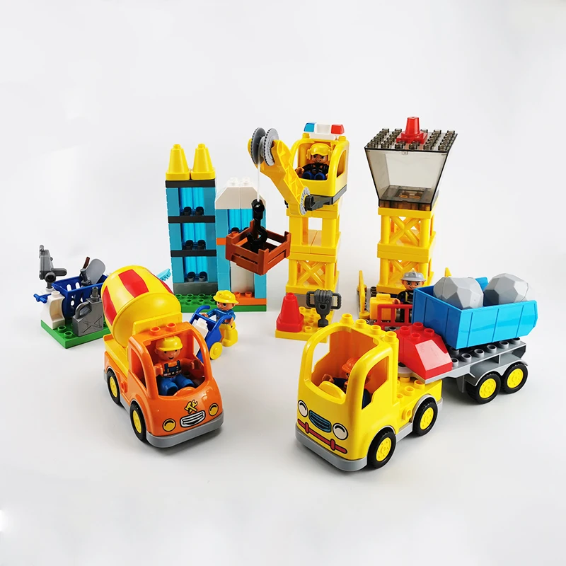 Big Size Building Blocks Building Construction Site Moc Construction Accessories Compatible Large Bricks Assembly Toy Children