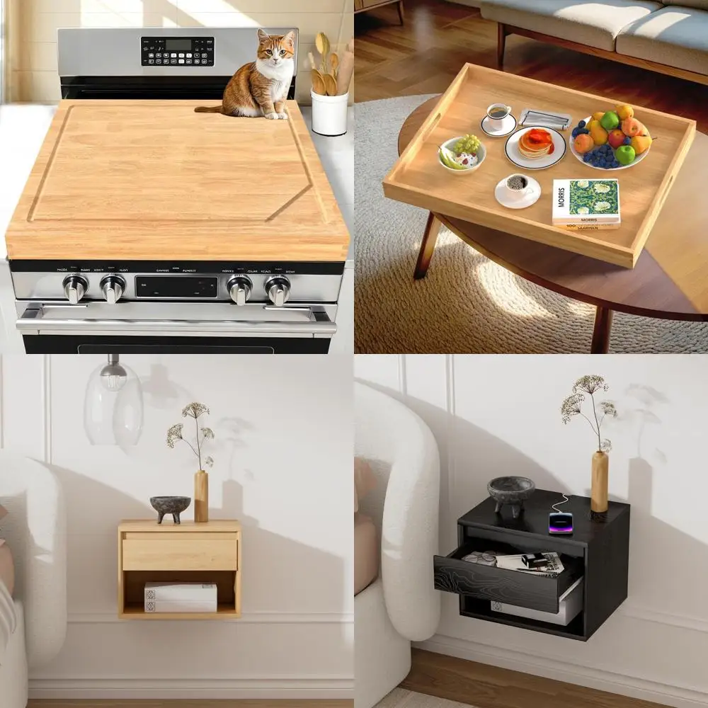 

3-in-1 Electric Stove Cover: 30x22 Outer, 28.9x20.8 Inner, Over-the-Sink Cutting Board & Gas Stove Protection