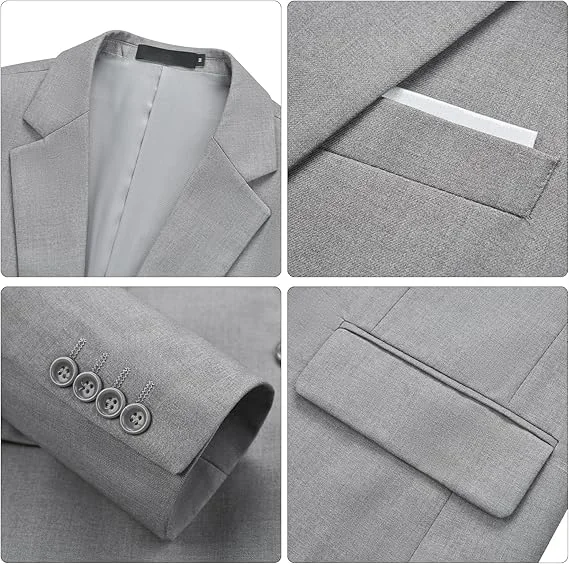 سترة بدلة رجالية مخصصة من تيسكو بقصة ضيقة وطية صدر السترة بزر واحد سترة زفاف سهرة