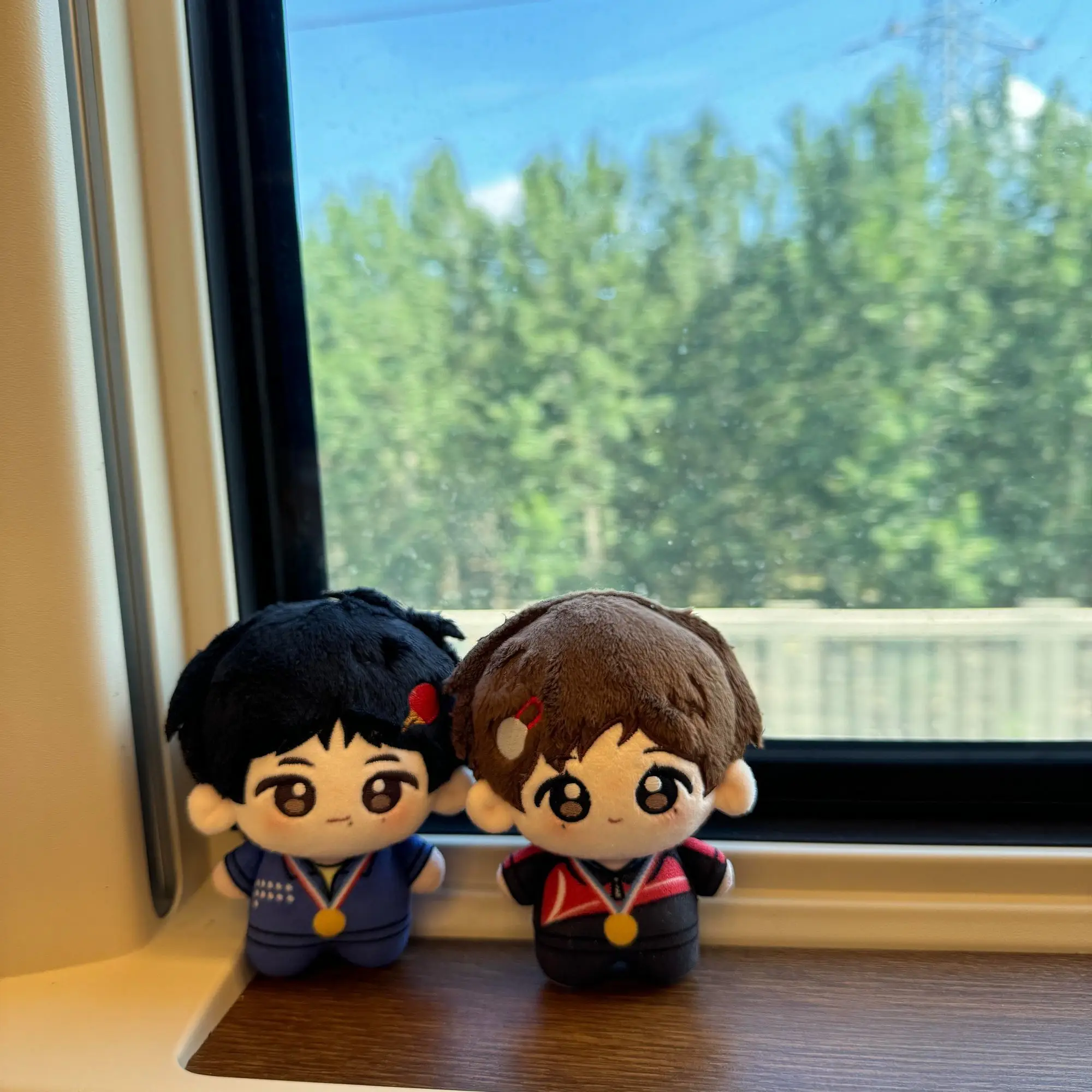 Wypchana 10cm Gra Anime 5114 Wang Chuqin & Sun Yingsha Kwiatowy Napis Ciało Pluszowa Lalka Zabawka Miękka Przebieranka Bawełniana Prezent dla Dziecka