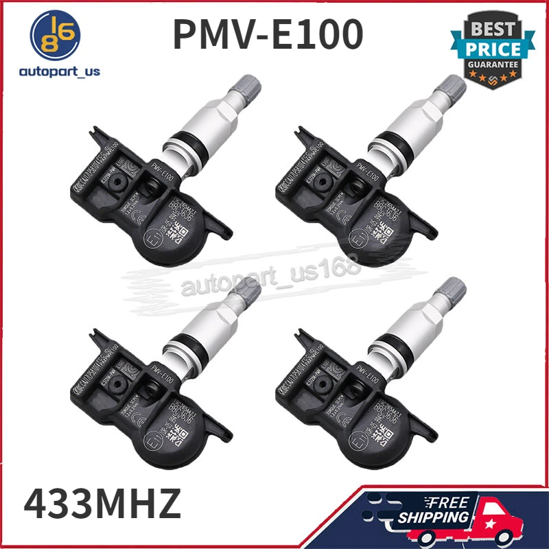 

4 шт. для Toyota AVALON CAMRY 4runner COROLLA 4 шт. датчик контроля давления в шинах 433 МГц TPMS PMV-E100 42607-02050 42607-02090