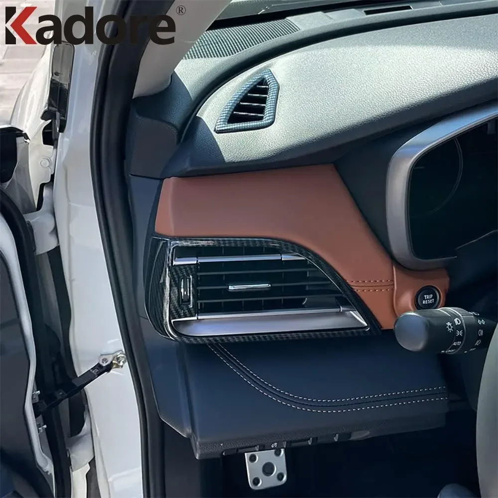 لسوبارو Outback 2020-2024 2025 ABS ألياف الكربون الجانب الأمامي منفذ الهواء غطاء فتحة التهوية إطار الكسوة اكسسوارات السيارات التصميم الداخلي