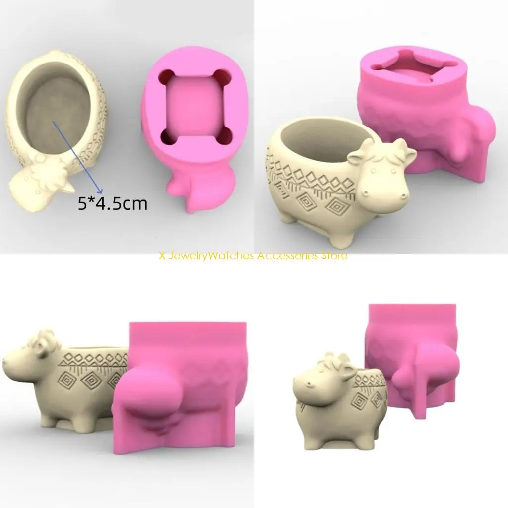 

31KD Silicone Mould for Succulent Planter Short Hair Female Figure Flower Pots Mould Stylish Home Decoration Making Molds