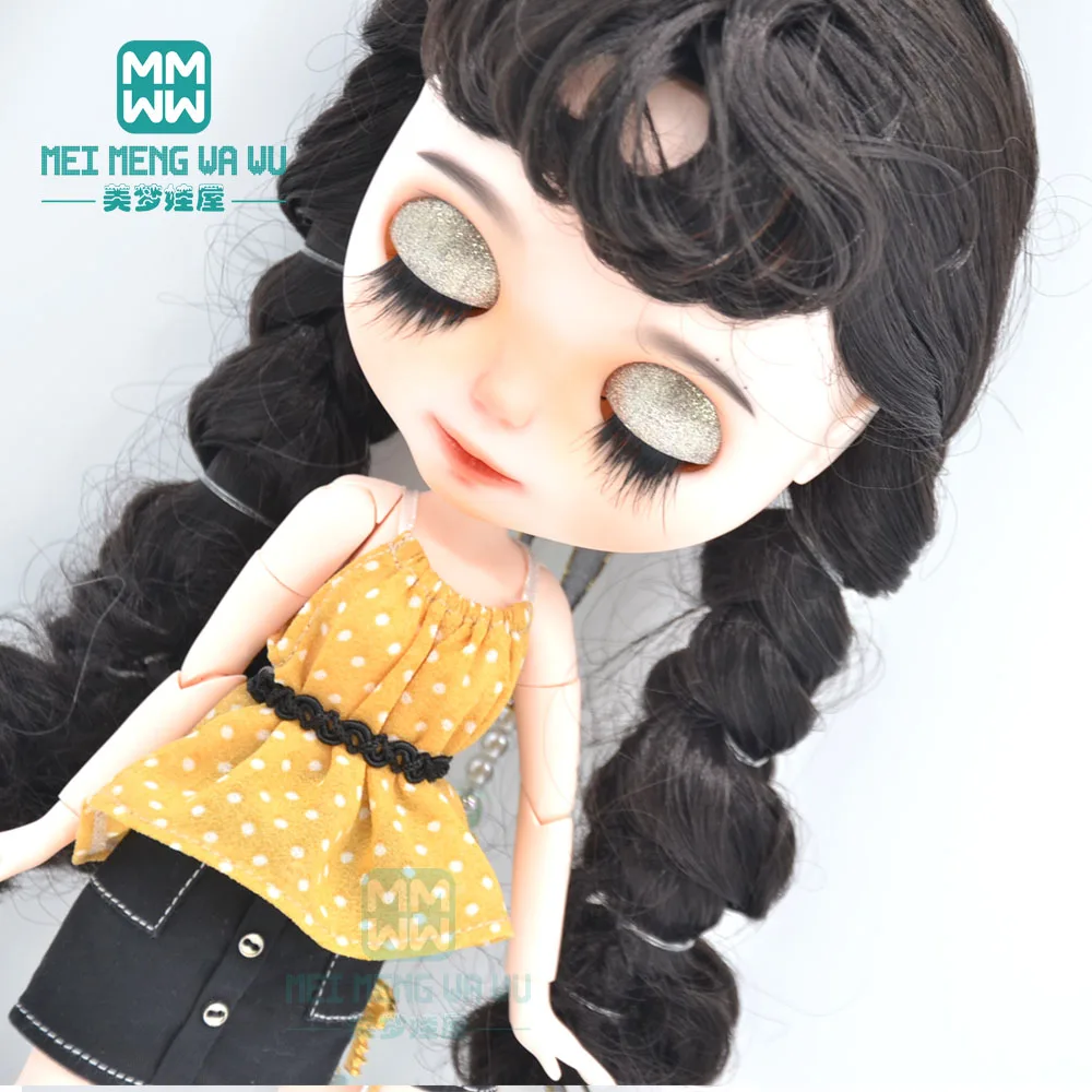 

Fits 28cm Blyth Clothes Doll Azone OB22 OB24 Fashion polka dot skirt girls' gifts