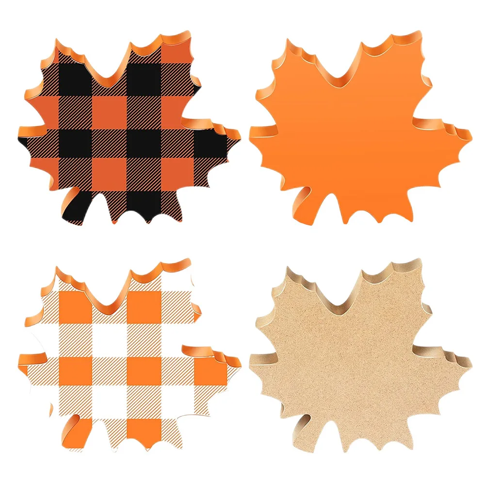 

4Pcs Maple Leaf Decors Wear-Resistant Home Accessories Festive Atmosphere Multi-Scene Decoration Harvest Festival Supplies