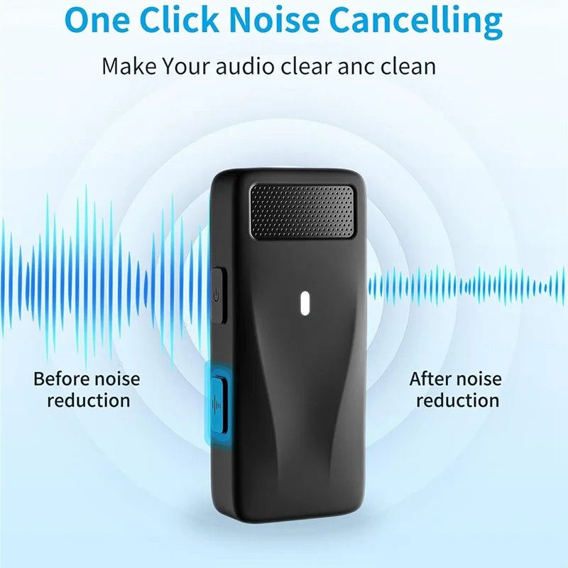 

HFES Мини беспроводной петличный микрофон, телефонный микрофон с клипсой, шумоподавление USB-C