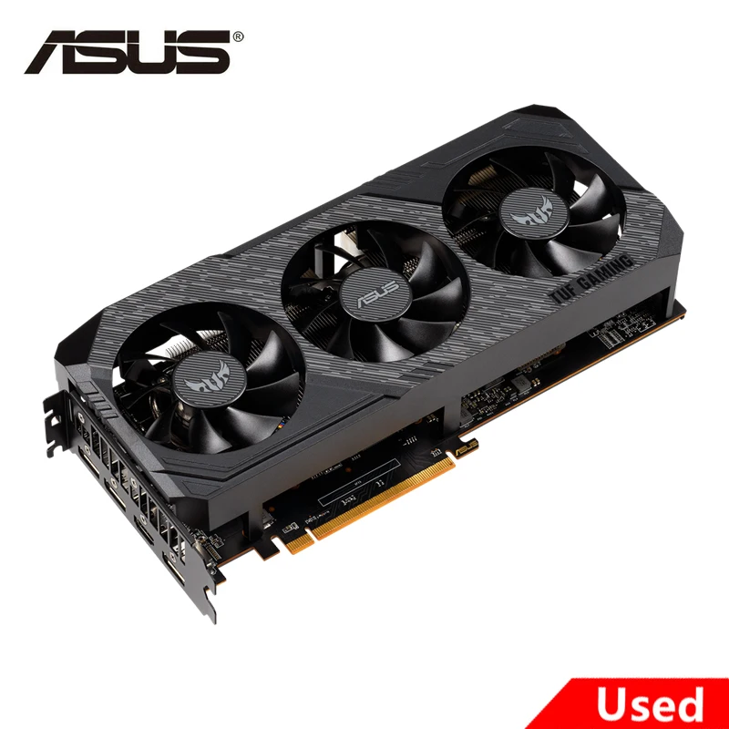 Used ASUS Graphics Cards AMD TUF3 RX 5700 XT 8GB GDDR6 GAMING GPU Video Card 256Bit RX 5700XT O8G